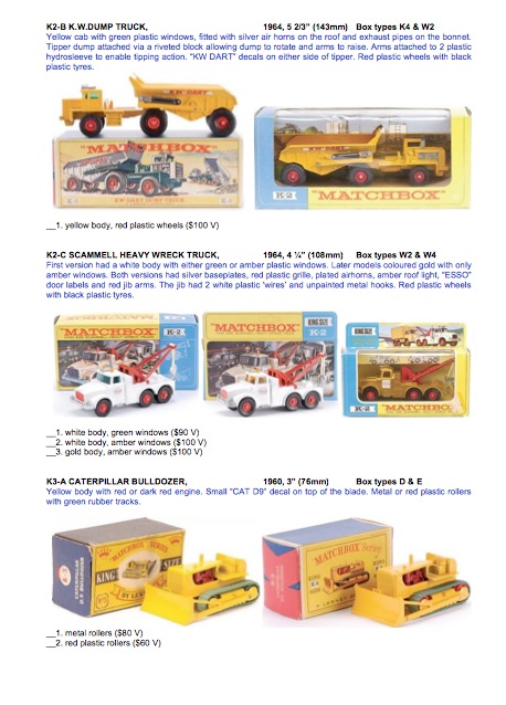Details about   1971 Matchbox Collector's Guide 63 page Catalog International Edition 